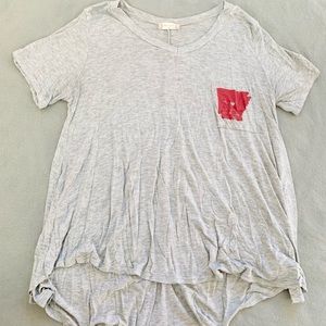 Gray Arkansas tee